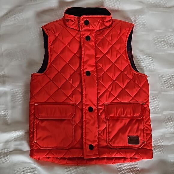 Ted Baker Kid's Zip-Up Puffy Vest 4 Years Red - Picture 16 of 16